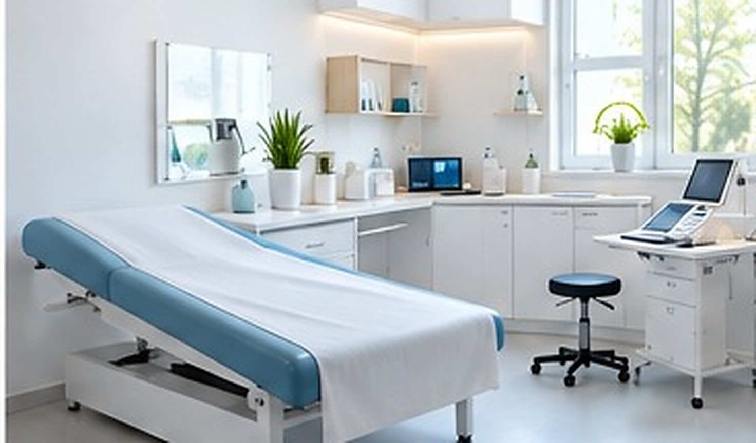 Modernes Behandlungszimmer ohne Personen